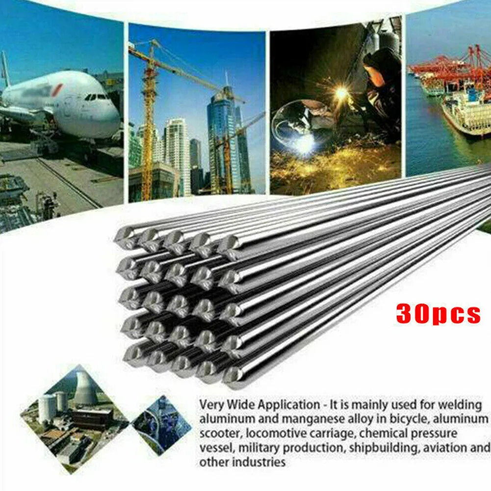

Flux-Cored Rods Aluminum Welding Wire Silver Solution Welding 33cm/1.08ft