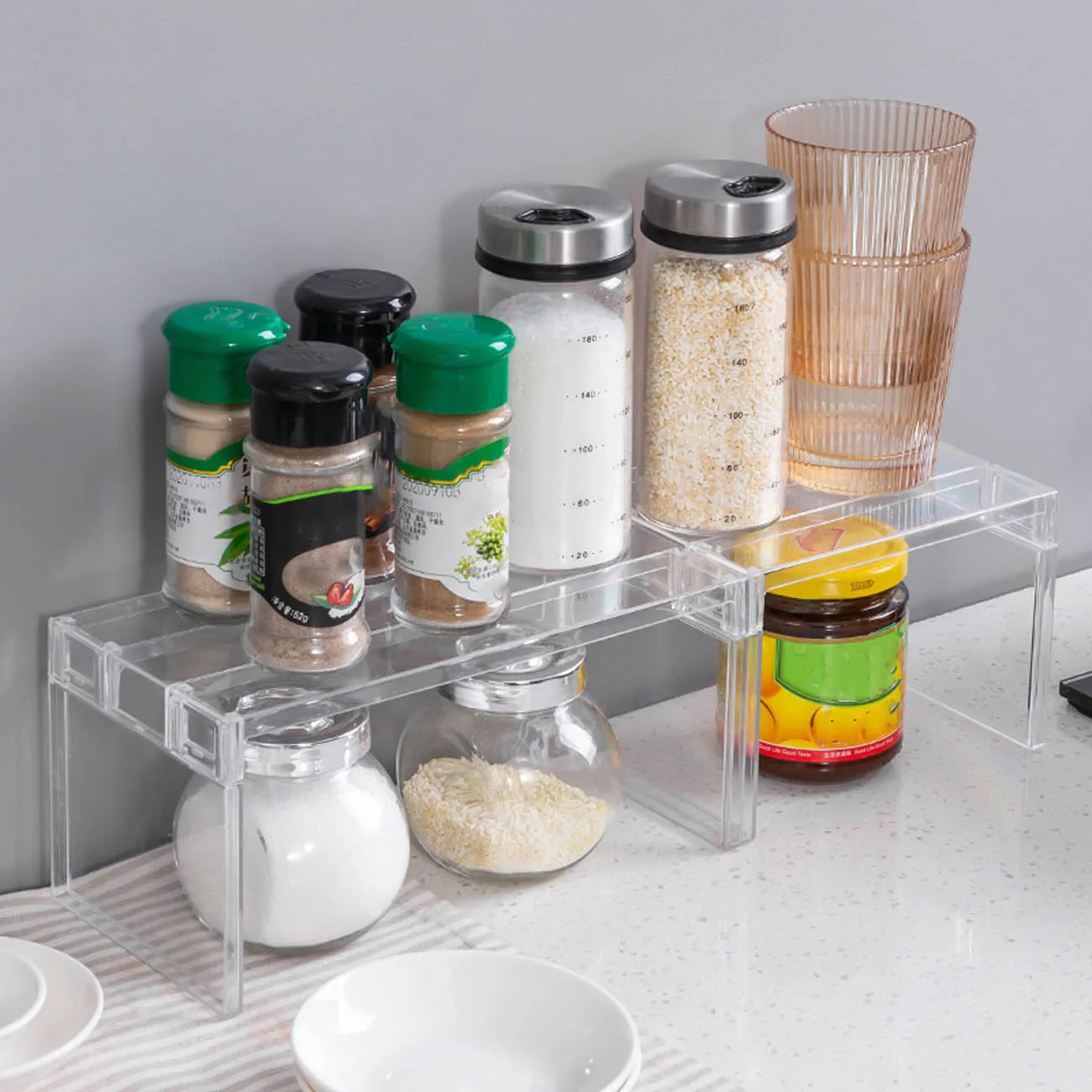 

Многофункциональная разделительная стойка для холодильника, прозрачная стойка для хранения, комбинированная стойка для дома, кухни, ванно...