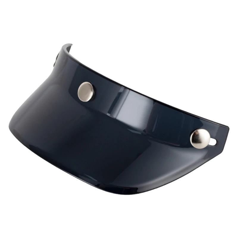 

Универсальный 3-кнопочный козырек в стиле ретро, откидное ветровое стекло для мотоциклетного шлема с открытым лицом, защита от УФ-лучей, запотевания и царапин, автомобиль