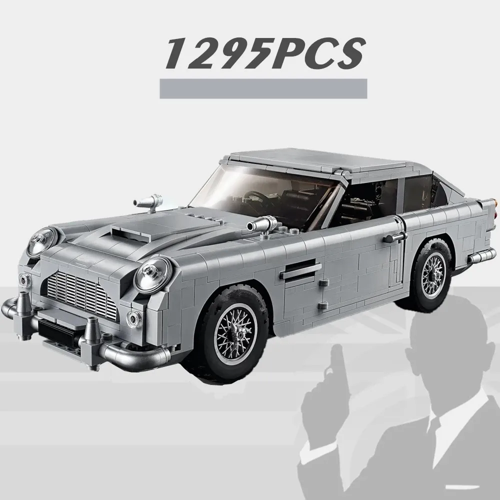 

NEW Technical 1295PCS James Bond DB5 007 Model Car Model 10262 Building Blocks Bricks Toys Children Birthday Christmas Gifts Kid