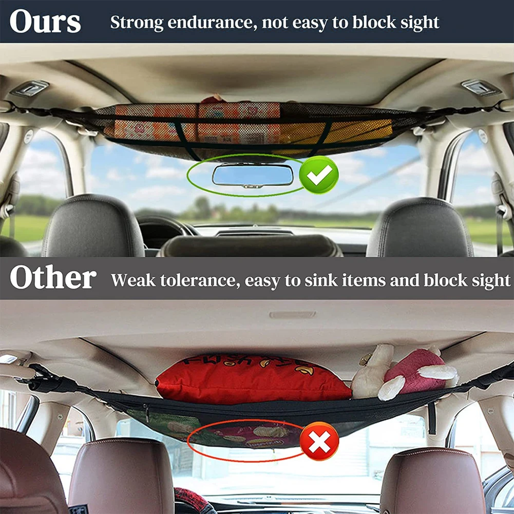 Органайзер для хранения на крыше автомобиля двухслойный сетчатый органайзер