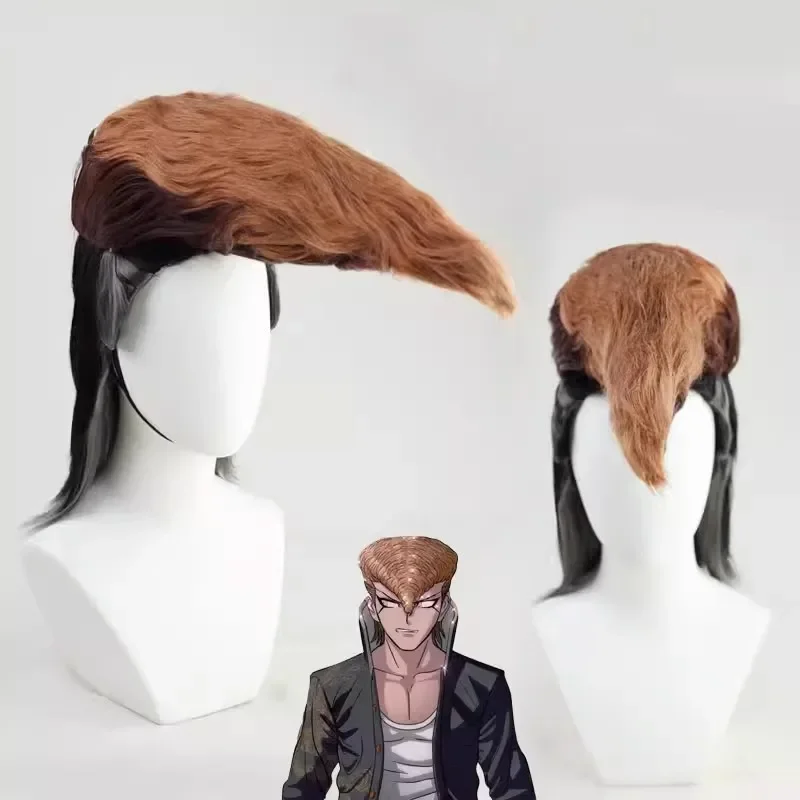 XqAnime Game Mondo Owada Косплей Костюм с длинными рукавами Черный плащ Пальто Тренч Униформа Парик Взрослый мужчина Хэллоуин Карнавальный костюм (art.: 3920d33bfa4ee) - 3920d33bfa4ee