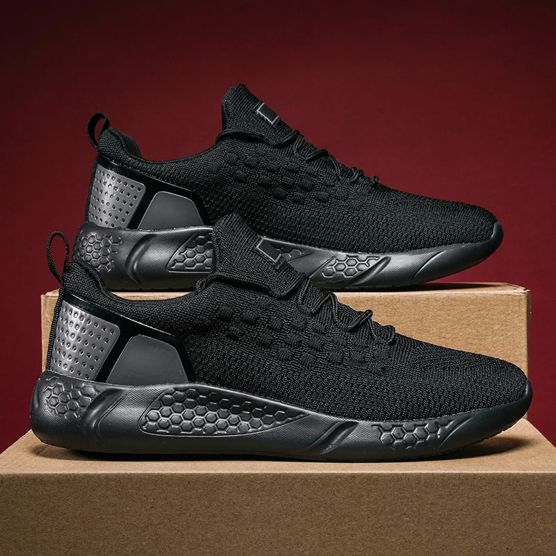 New 2022 Men Sneakers Summer Lightweigh Race Running Shoe Non-slip Concise Top Quality Comfort Increase Men Jogging Sports Shoes