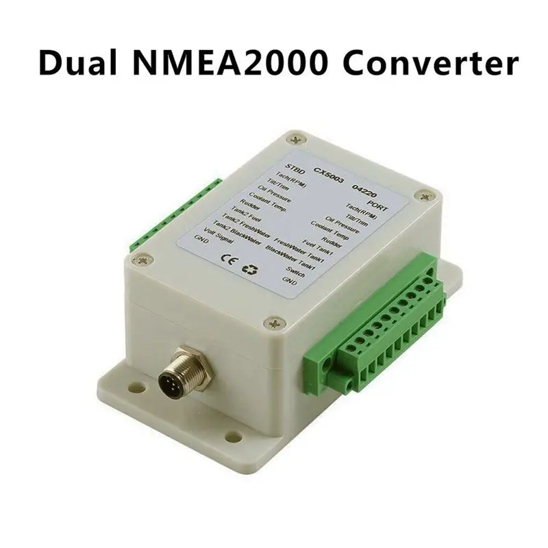 Фото 1 шт. Двухканальный преобразователь NMEA2000 N2K 0-190 Ом для до 18 датчиков, для морских судов и яхт CX5003-N25R №4