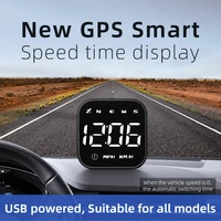new g4s hud car gps head up display with speedometer timetable speed alarm auto car electronic accessories fits all cars