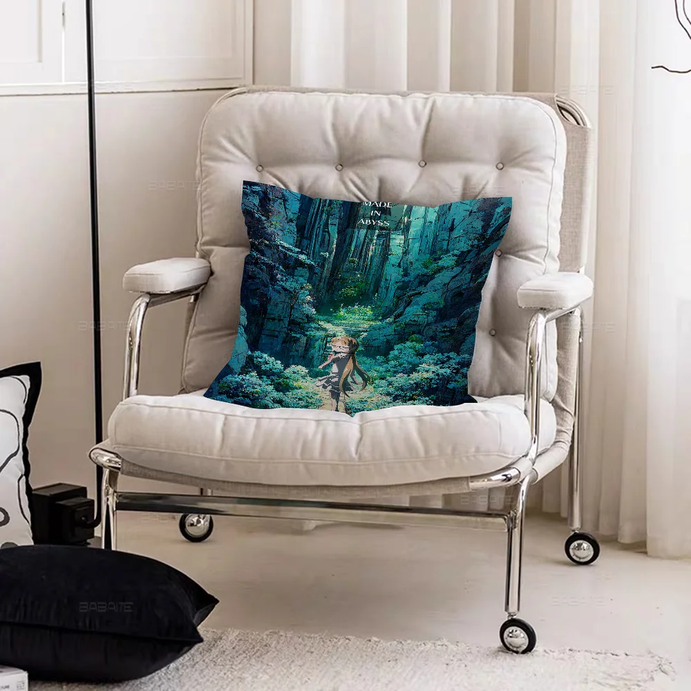 M-Made In A-Abyss Pillow Cover Design Cushion Decor Holiday Decorati