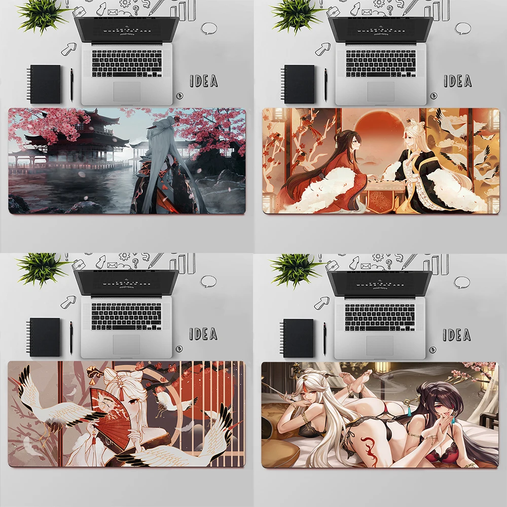 

Игровой коврик для мыши Genshin Impact Ningguang, Большой Коврик Для Мыши для ПК, игровой компьютерный коврик для мыши, большой коврик для мыши, коврик для клавиатуры, Настольный коврик