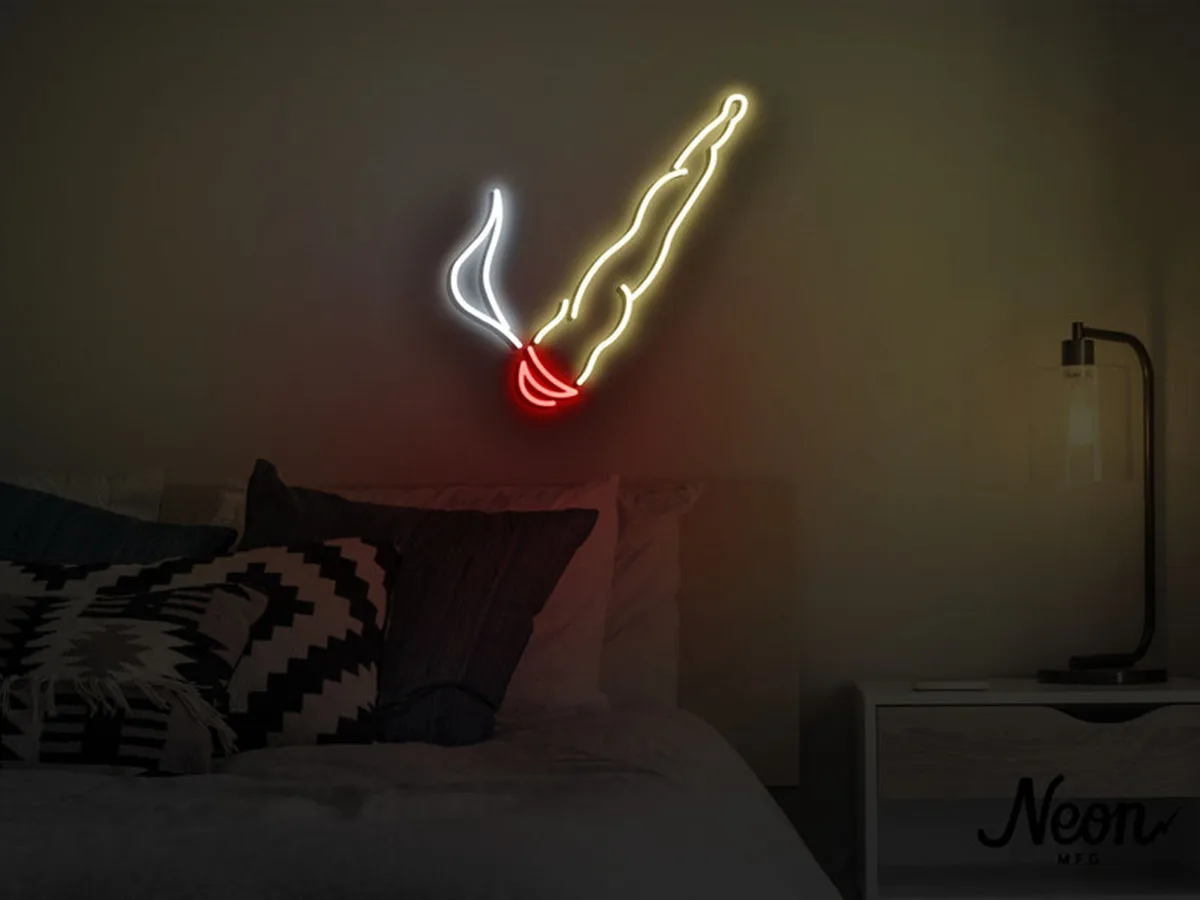 wangxing Smoking Coolwanxing  Neon LED Light Wall Art Hanging Night Light for Festive Party Room Bar Restaurant Decoration