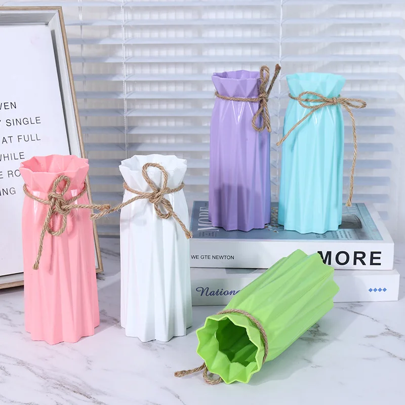 Современная Простая Пластиковая Ваза Для Цветов Домашний Декор Устойчивая К