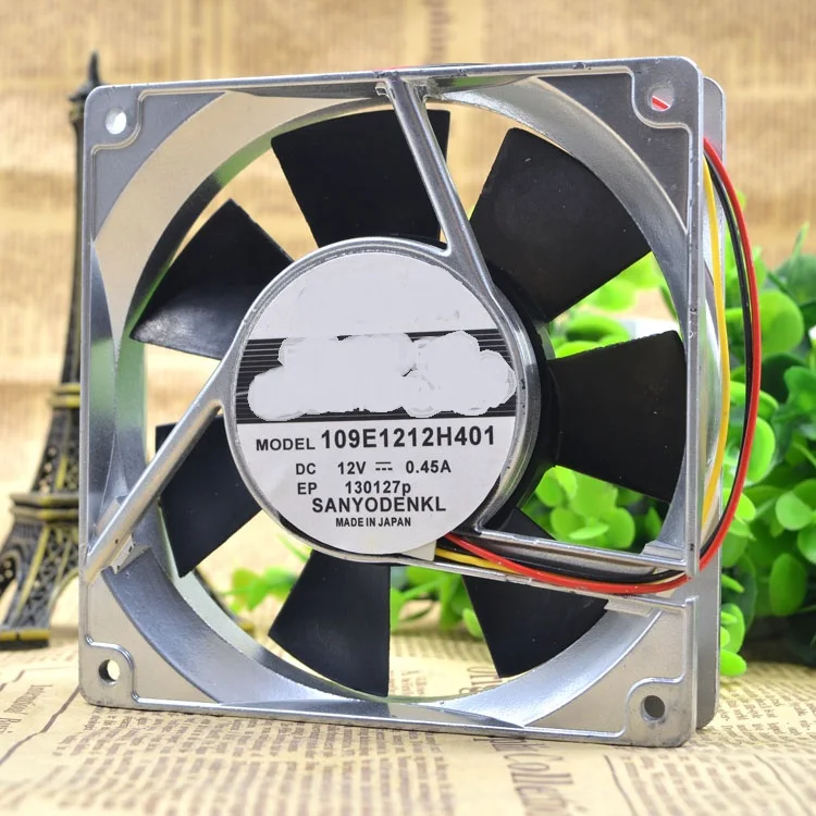 

Brand new original 109E1212H401 12025 12V 0.45A 12CM high temperature 3 wire cooling fan