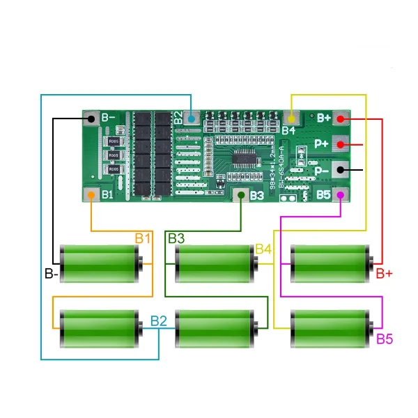 6S 24 в 40 А с эквалайзерными электроинструментами солнечное освещение 18650