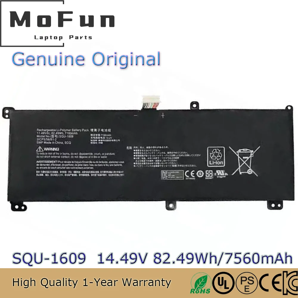 Абсолютно новый оригинальный телефон 11 49 в Вт-ч Аккумулятор для ноутбука Hasee