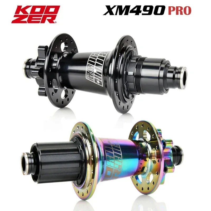 Фото Koozer XM490pro Boost Cr Mo стальная ось, задняя, 5x141 QR 12x148 THRU TA, втулки для горных велосипедов, 32/28 отверстий, HG XD MS 10s 11s 12s, запчасти для велосипедов. №1