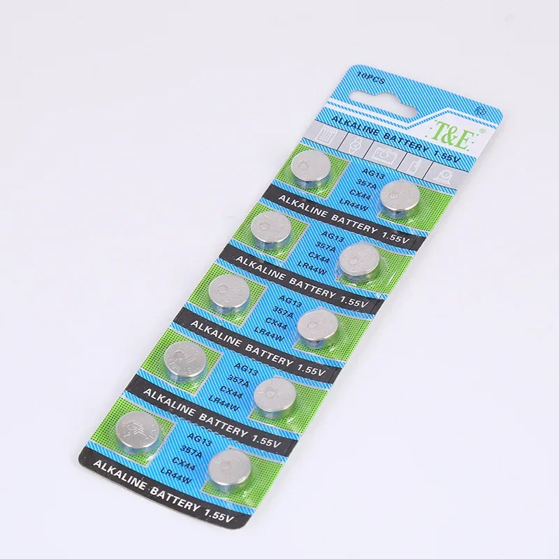 100 ~ 10 шт. AG13 LR44 A76 357 357A LR1154 SR1154 SR44 1 55 В щелочная батарея для часов калькулятора