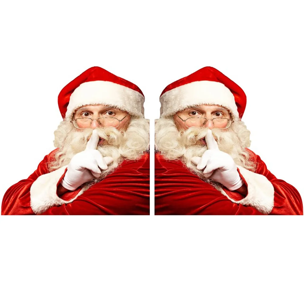 

Santa Claus Car Window Sticker, 2 Right/ Left- Side Window Car Body Stickers Self- adhesive Cars Decals Autobody Santa