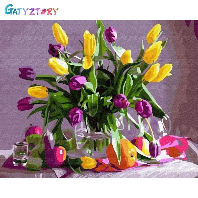 

GATYZTORY Picture By Number Butterfly Gift Drawing zero based On Canvas Painting By Numbers Animals Home Decoration DIY Frame