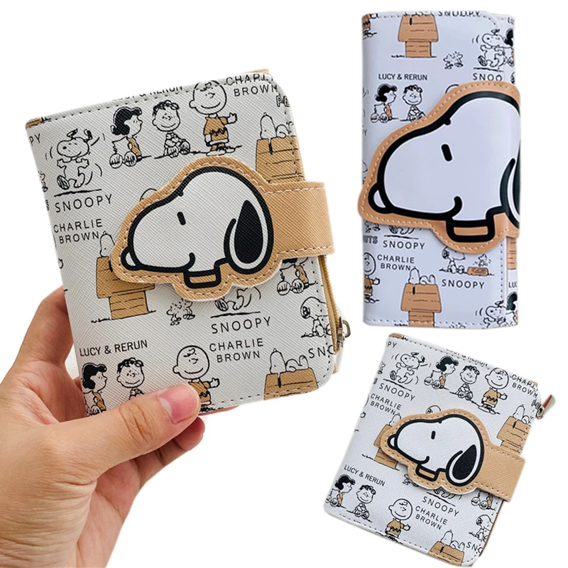 

Snoopyed Kawaii wallet Cartoon Coin Purse zipper PU card holder wallet storage bag gift for girlfriend valentines day gift