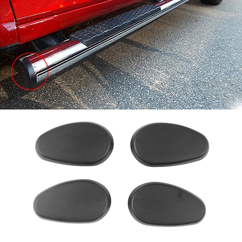 

4Pcs Tubular Side Steps Bars End Caps Replacement Set 68193113AA For Dodge Ram 2009-2019
