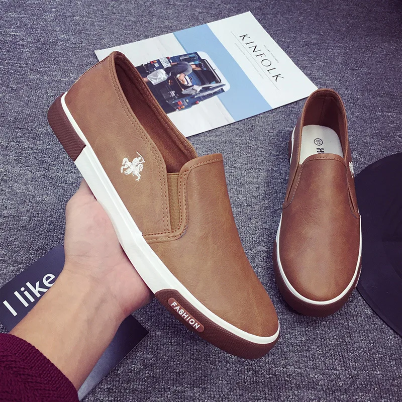 

2022 New est Genuine Leather Casual Shoes Men Comfortable Mens Loafers Luxury Flats Sneakers Men Slip on Lazy Driving Men Shoes