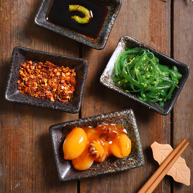 

Ceramic Plates: Commercial Warped Sushi Small Plates, Restaurant Seasoning, Soy Sauce Vinegar Dishes