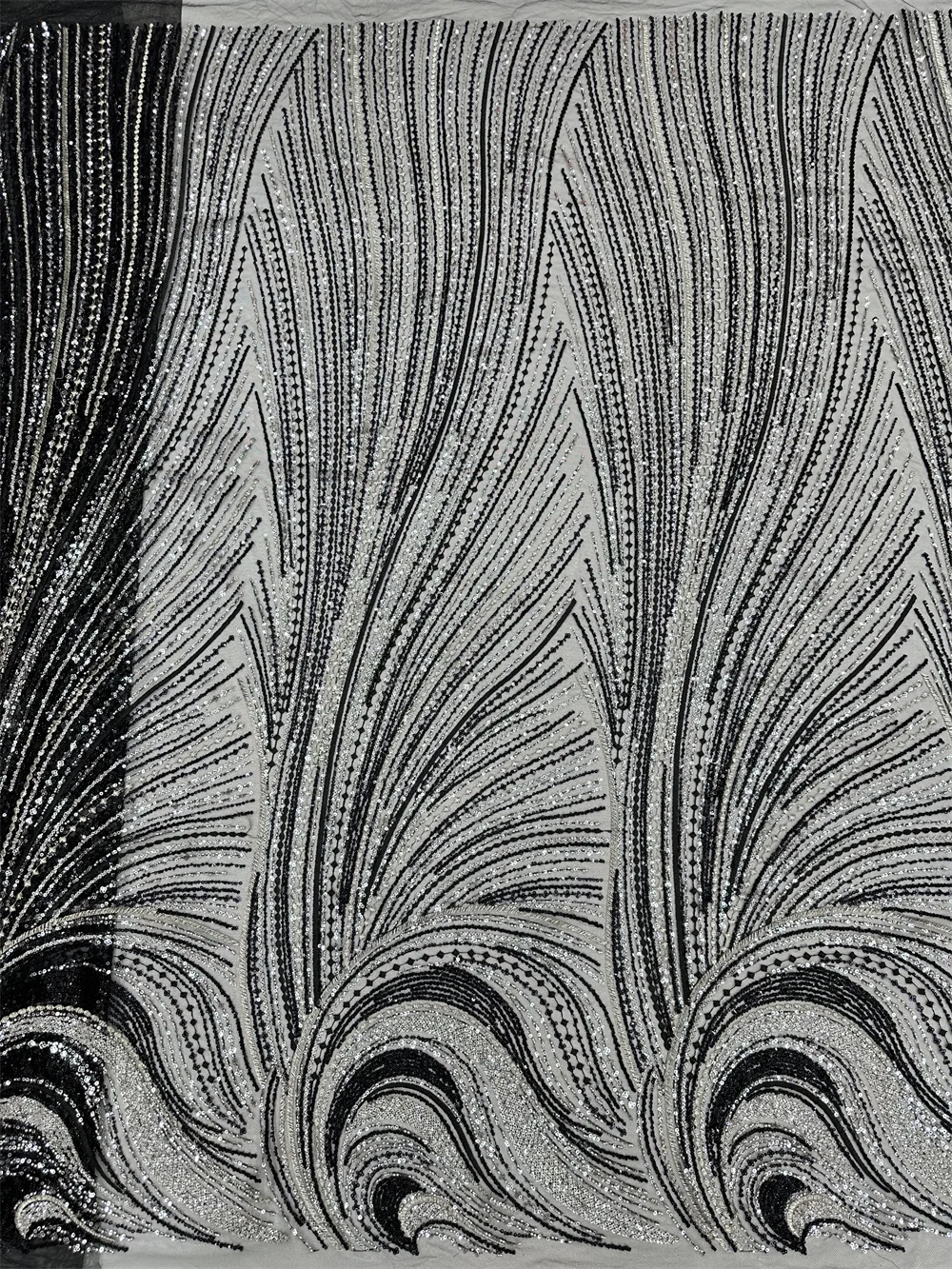 5 ярдов Высококачественная тяжелая ткань из бисера новейшая африканская