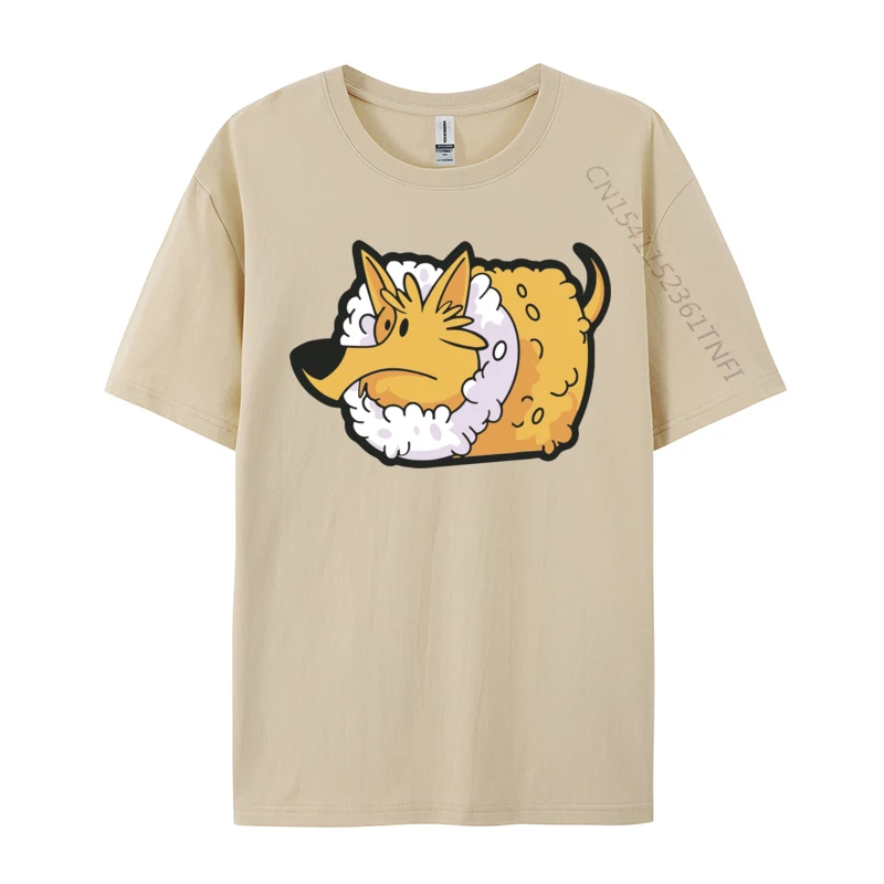 Dogs And Sushi Japanese Food Funny Dog Ginger Custom T-Shirt Tops Shirt Special Cotton Casual Sweatshirts Crazy Men
