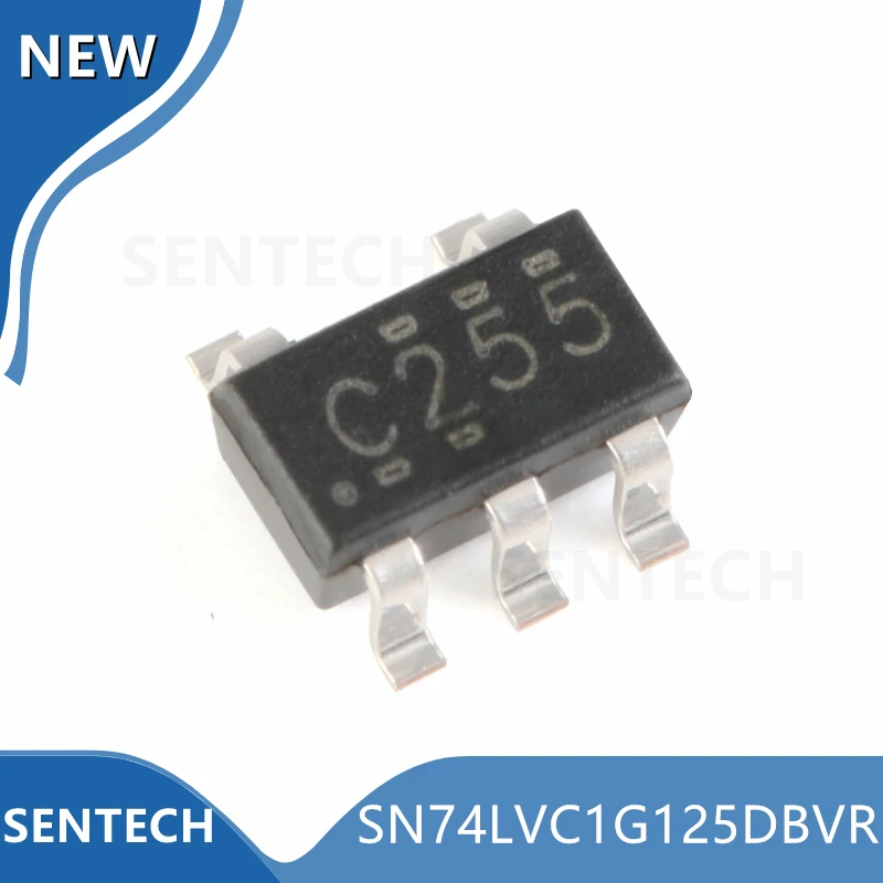 

50 шт./лот, новый оригинальный SN74LVC1G125DBVR SOT23-5(C25 *), от 1,65 в до 5,5 В, с одним буфером и трехрежимным выходом