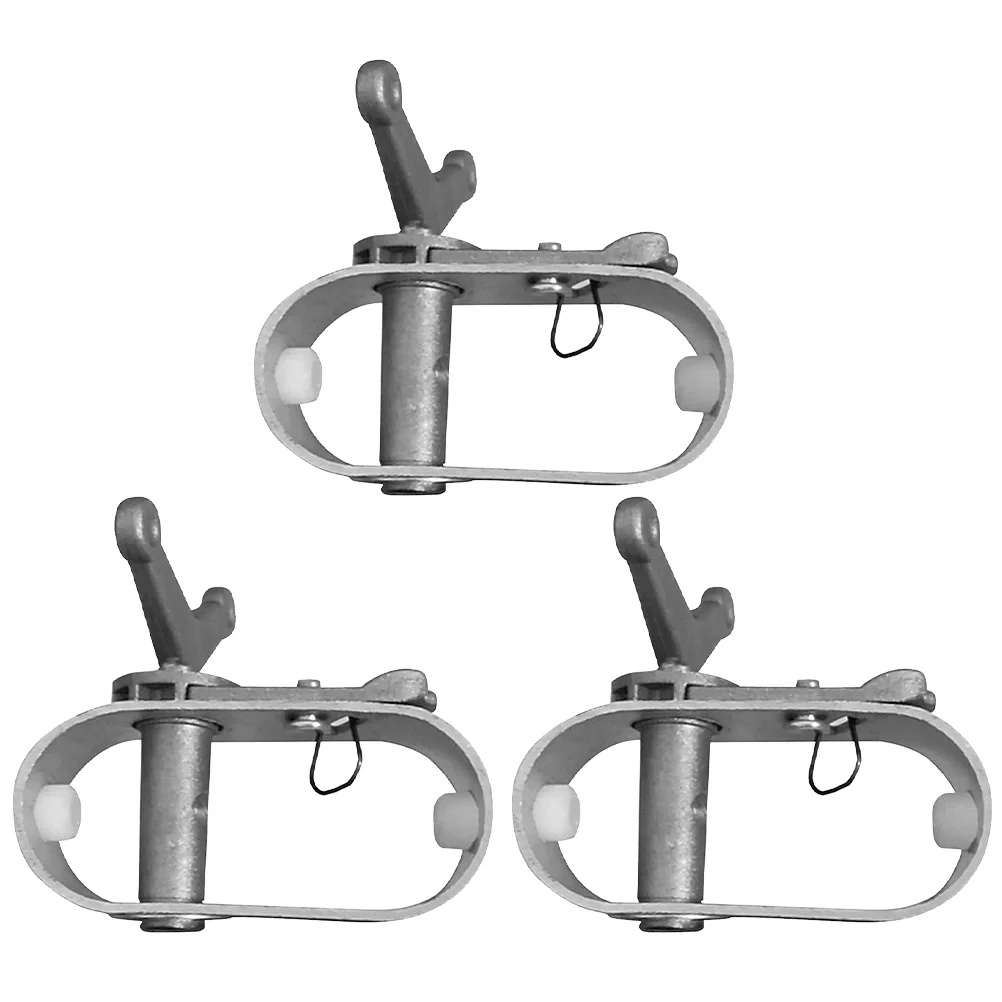 

3 Pcs Swimming Pool Winch Cover Cable Self-locked Tools Outdoor Wire Tightening Aluminum Ground