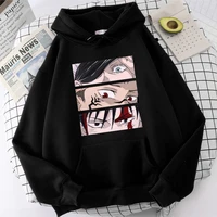 jujutsu kaisen anime gojo satoru print hoodie men women casual brand top 2022 winter short sleeve loose soft womens hoodies