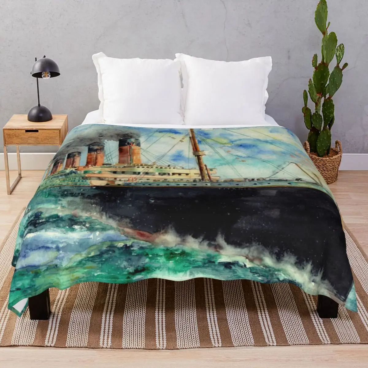 

Одеяло «Титаник», удобное Фланелевое покрывало с принтом в виде белой звезды, для постельного белья, дивана, путешествий, кинотеатра