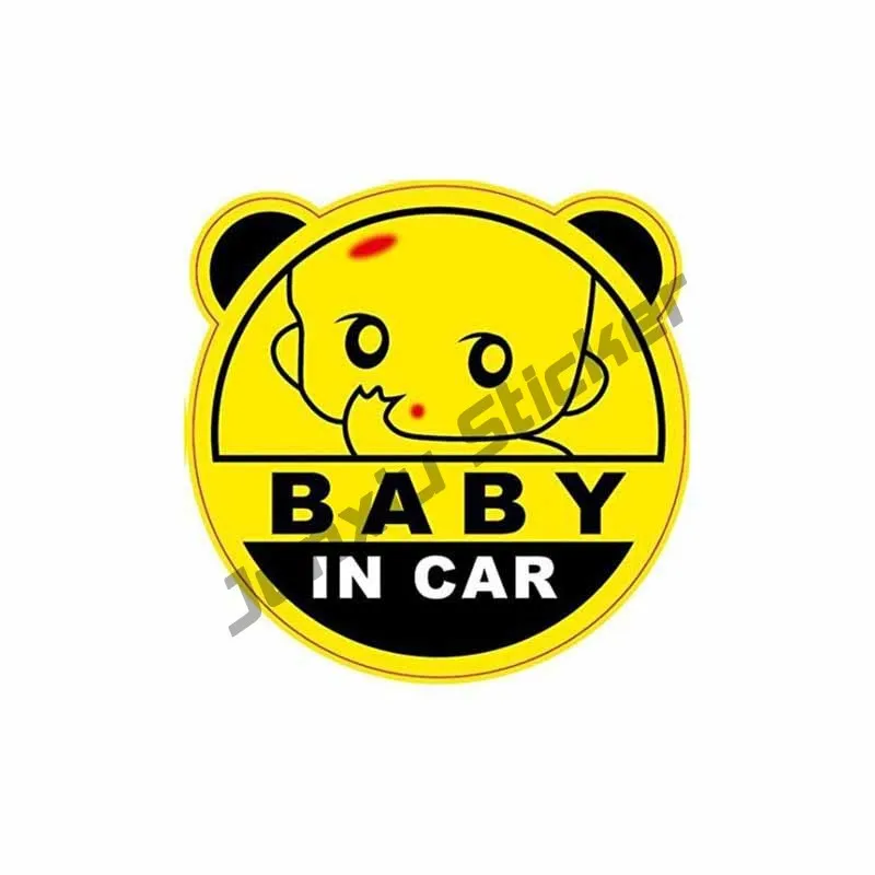

COOL BABY IN CAR Vinyl Car Sticker Decals Funny for Bumper Window Motorcycle Waterproof Accessories Interior KK13*13cm