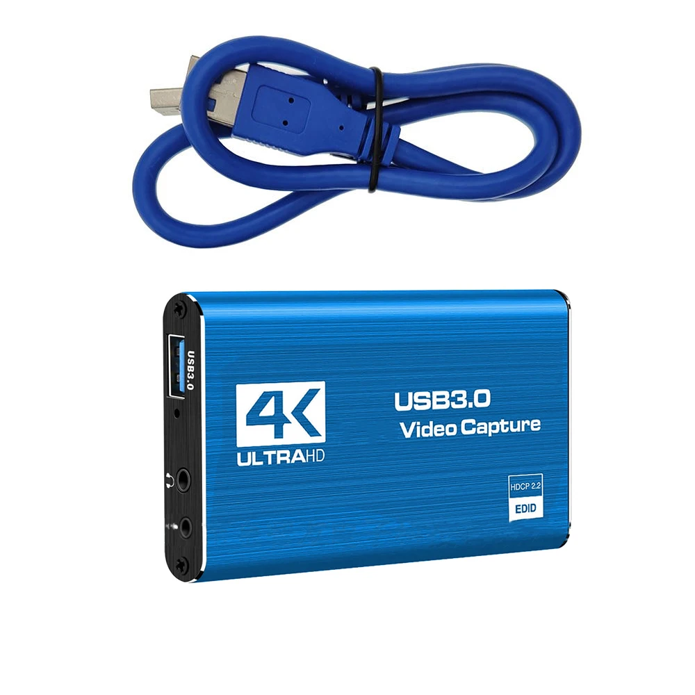 4K USB 3.0 2.0 Video Capture Card Game Live Streaming HDMI-compatible VHS Board Grabber for PS4 Game DVD Camera Video Recorder