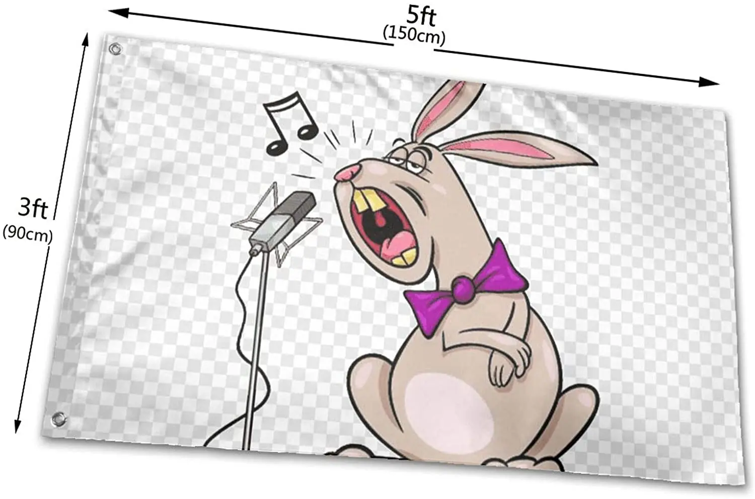 Счастливая Пасха поющий кролик Садовый флаг для улицы дома крыльца добро