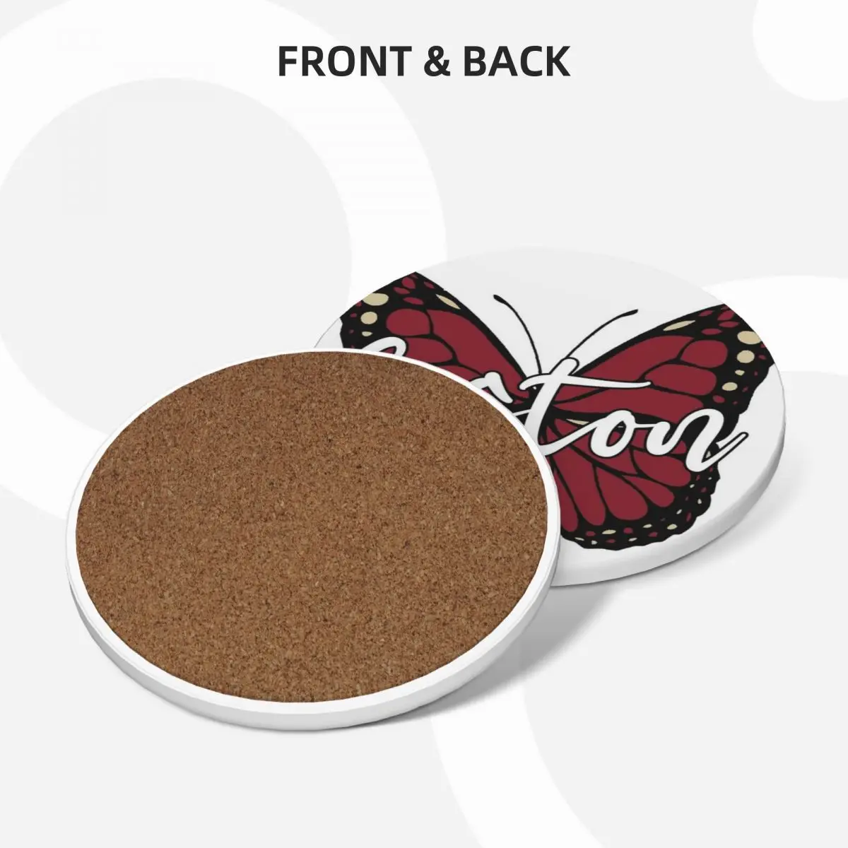 Керамические подставки Boston Butterfly (набор из 4 шт.) керамические для столового