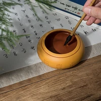 creative pen wash zisha chinese painting water bowl brush calligraphy study four treasures ink dish tank