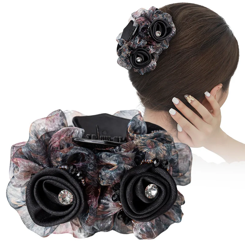 Заколка для волос в форме розы заколка женщин среднего и пожилого возраста виде