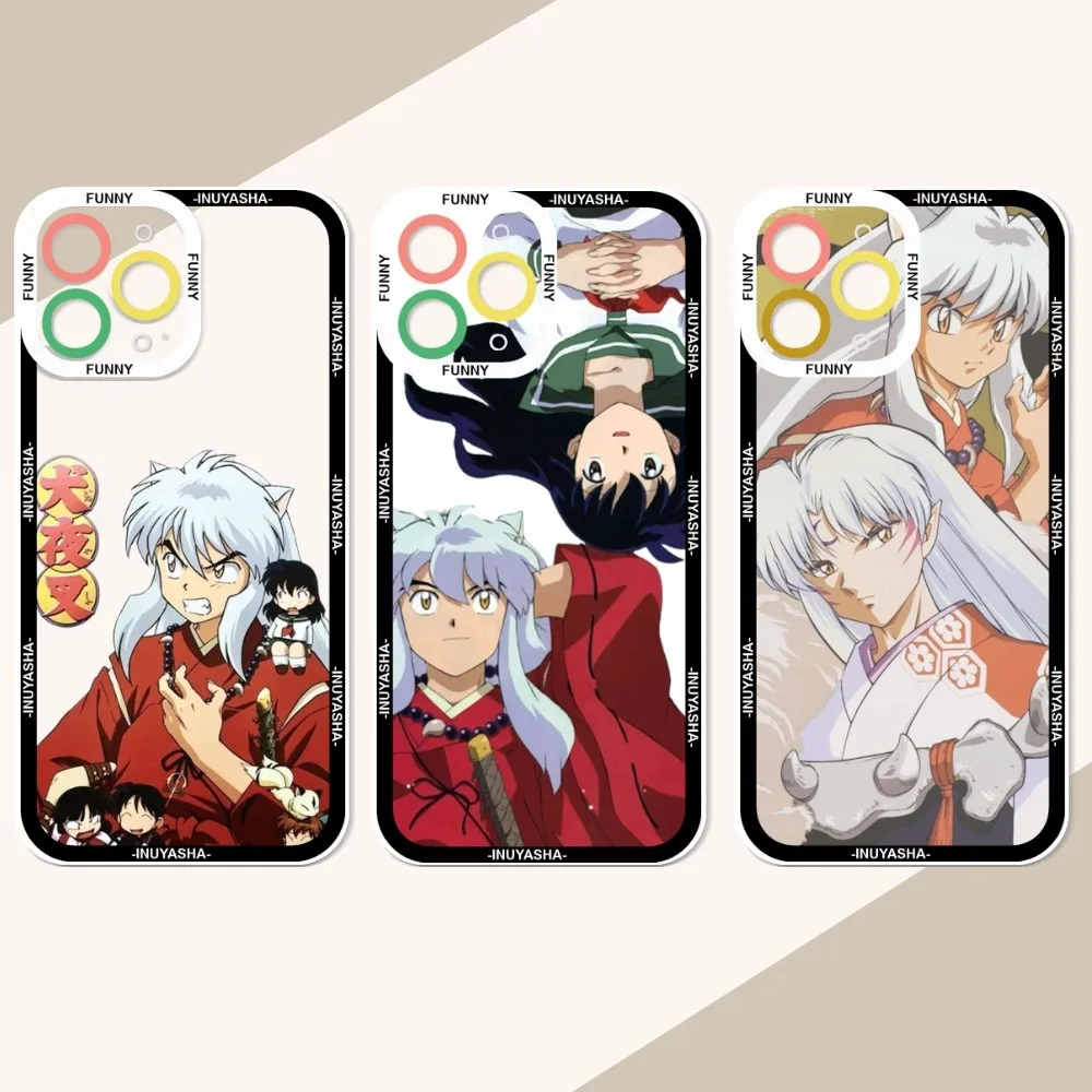

Hot Anime Cartoon Inuyasha Higurash Phone Case For IPhone 12 11 13 14 Pro Max XR XS Max X SE2020 7 8 Plus Case