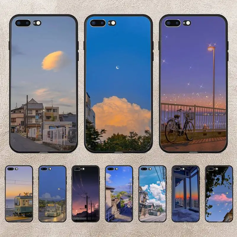 

Anime Scenery Phone Case For Huawei Y5 Y62019 Y52018 Y92019 Luxury Funda Case For 9prime2019