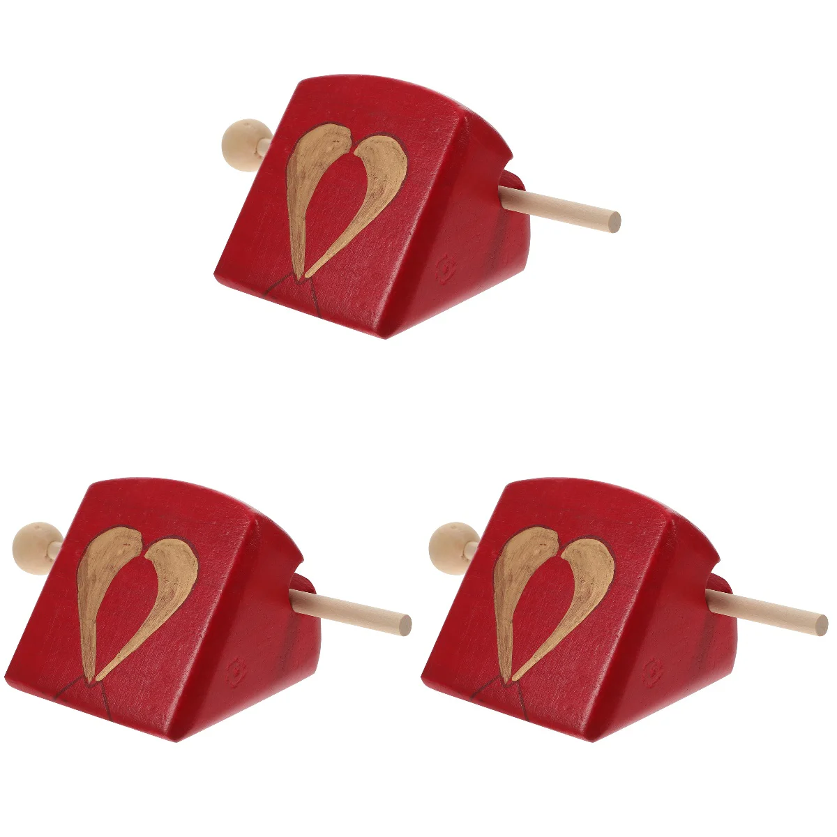 

3 Sets Percussion Wooden Fish Knocker Toy Music Supply Kids Toys Camping Instrument Bass Meditation