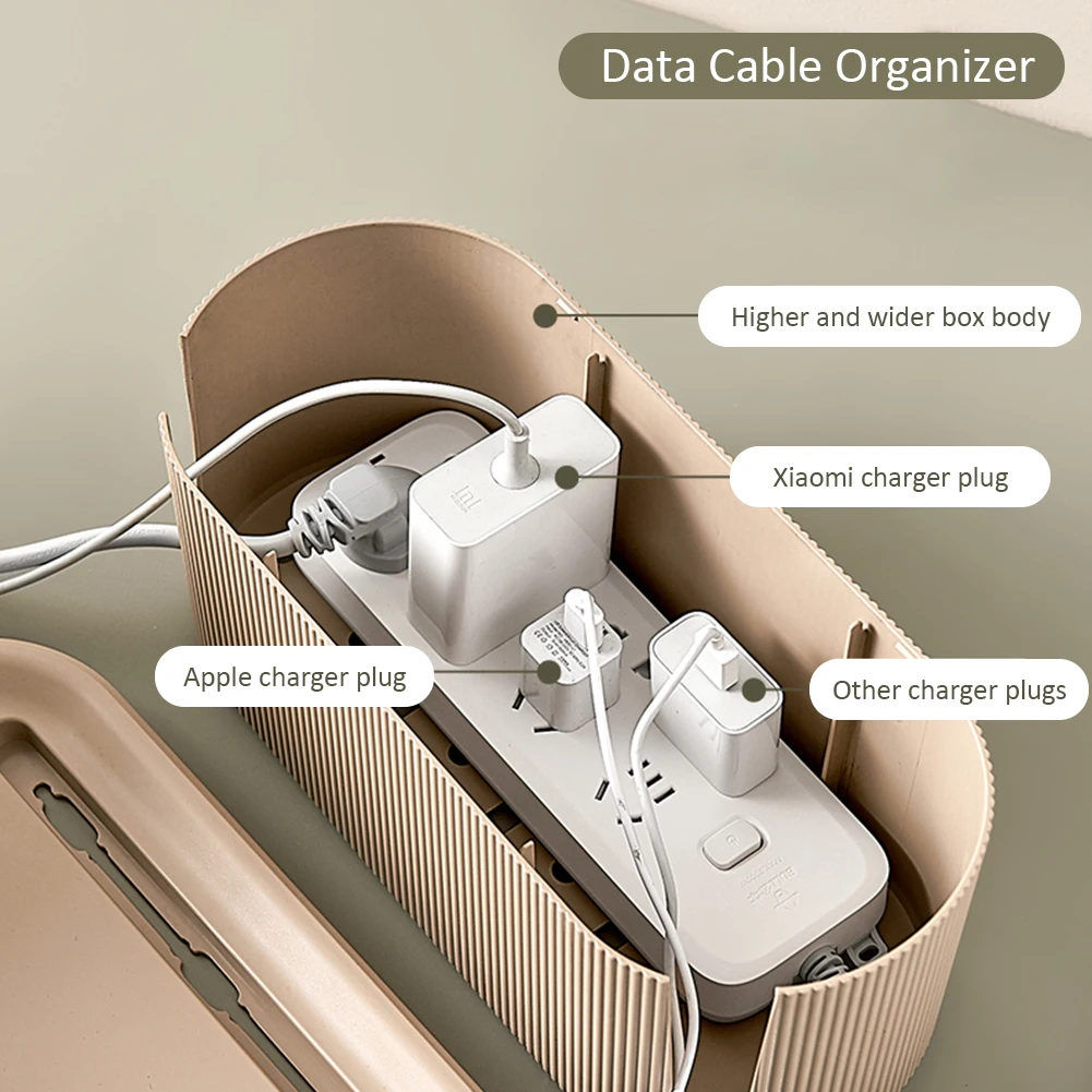

Morandi Color Wire Cable Storage Case Organizer Box Socket Plug Wireless WiFi Router Board Bracket for Household Bedroom