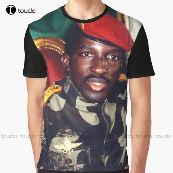 

Thomas Sankara -African 2 Graphic T-Shirt Dog Mom Shirt Digital Printing Tee Shirts Christmas Gift New Popular Xxs-5Xl