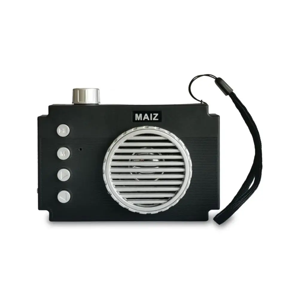 

Led Atmosphere Lamp Bluetooth Stereo Speaker Retro Camera Modeling Outdoor Audio Fm Card Loud Subwoofer Charging Loudspeaker