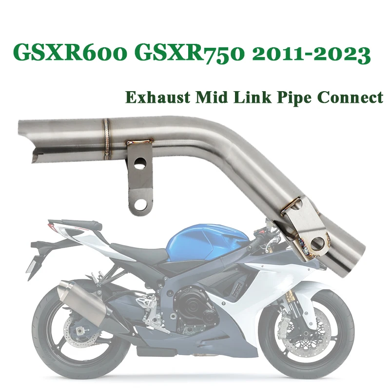 

Соединительная труба среднего звена из нержавеющей стали для Suzuki GSX-R600 GSX-R750 2011-2023 GSX-R GSXR 600 750 2022 2021