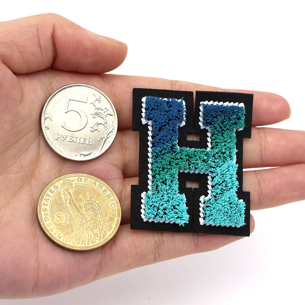 1 шт. патчи с вышивкой и надписью термоклейкие для одежды сумок мягкая пряжа