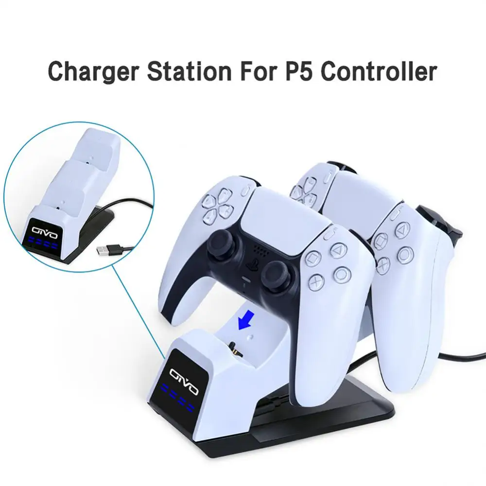 

White Fast Charging Controller Charger Station Specially Charging Cradle Dock Dual Charging Controller Charger Game Accessories