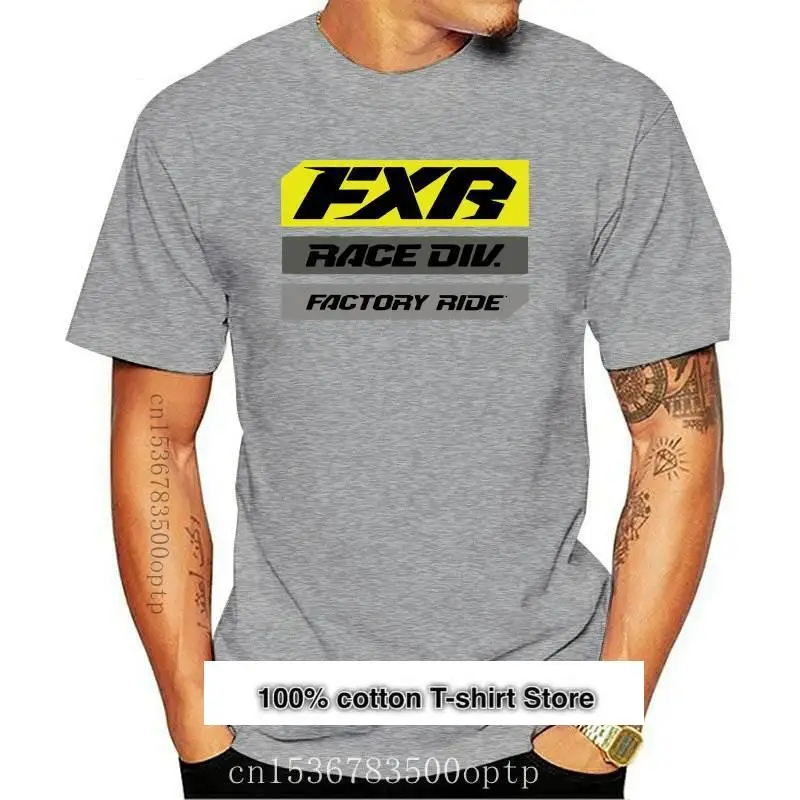 

FXR-Camiseta de algodón para hombre, camisa negra de alta visibilidad para motocrós todo terreno, informal, Verano