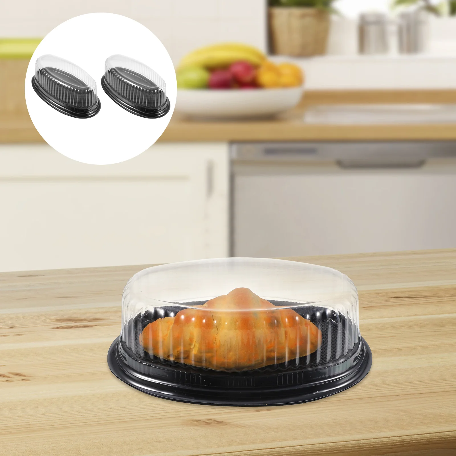 

Box Cake Container Cupcake Boxes Holder Slice Cheesecakedessert Mini Gift Clear Dome Carrier Pies Pastry Muffin Small Tart