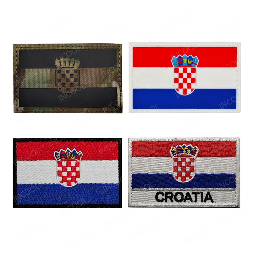 Вышитая нашивка с флагом Хорватии Hrvatska флаги светоотражающие нашивки хорватская