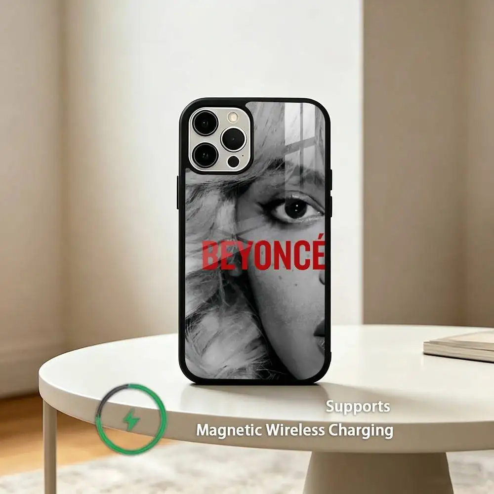 Чехол для телефона Q-Queen Bey Singer B-Beyonce для iPhone 17, 16, 15, 14, 13, 12, 11 Plus, Pro с поддержкой магнитной беспроводной зарядки (art.: 3920da8142d42) - 3920da8142d42
