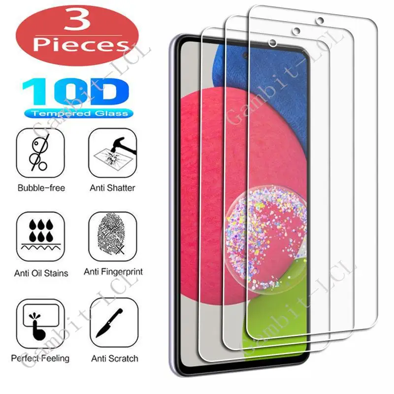 

3Pcs Tempered Glass For Samsung Galaxy A13 A22 A23 4G A32 A42 A52 A33 A53 A71 A72 A73 A22s A52s 5G Screen Protector Cover Film